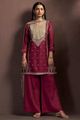Noor Mahal Silk Blend Kurta Ensemble