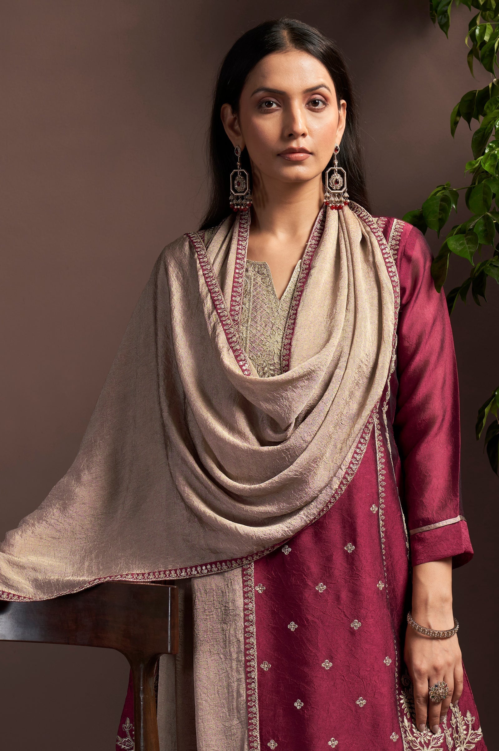 Noor Mahal Silk Blend Kurta Ensemble