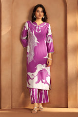 Royal Iris Printed Rayon Kurta Set