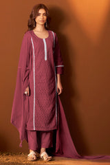 Ivory Schiffli Lace Kurta Set