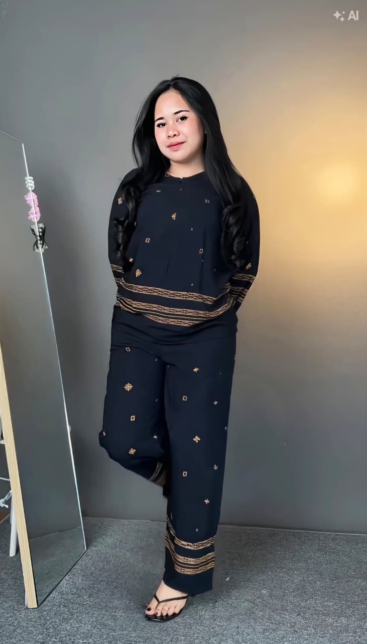 The Premium Pure Viscose Tunic & Wide-Leg Trouser Set