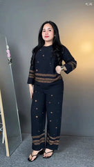 The Premium Pure Viscose Tunic & Wide-Leg Trouser Set