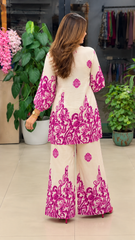 Women Stylish Pink Printed Co-ord Set