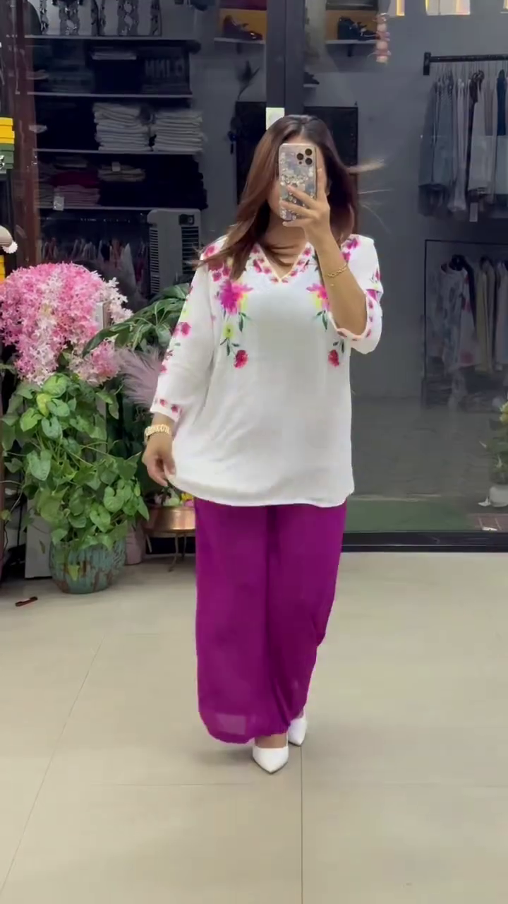 Women’s Stylish Printed Purple Co-ord Set