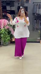 Women’s Stylish Printed Purple Co-ord Set